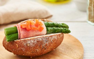 Pane Grani Germinati e asparagi